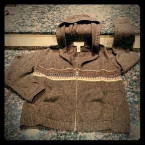 💖JONES NEW YORK SPORT Hooded Full-Zip 🐑 Sweater